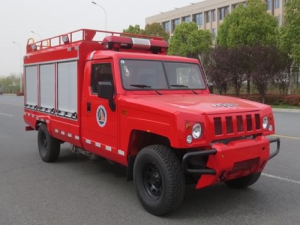 四驅單排器材消防車