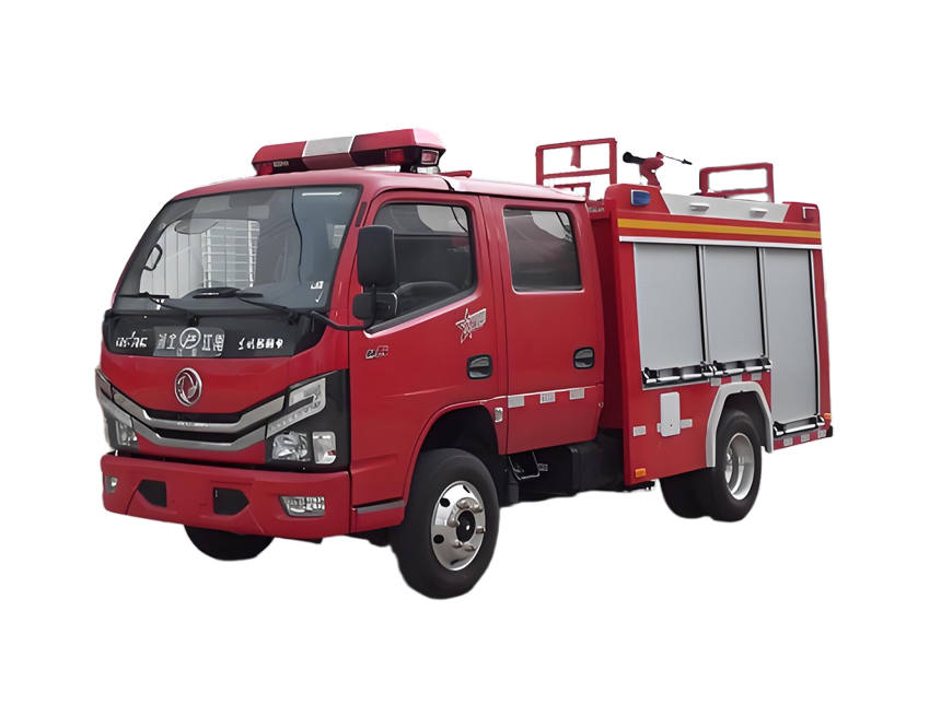 藍牌東風0.6噸雙排水罐消防車